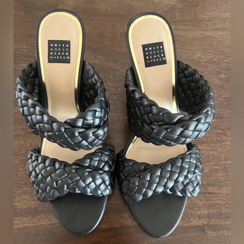 WHITE HOUSE BLACK MARKET braided sandals